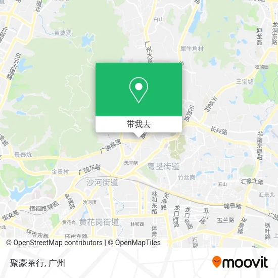 聚豪茶行地图
