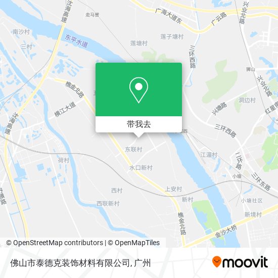 佛山市泰德克装饰材料有限公司地图