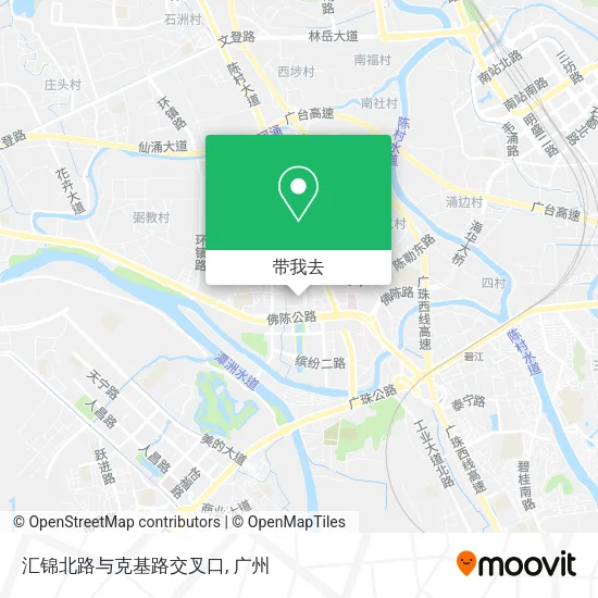 汇锦北路与克基路交叉口地图