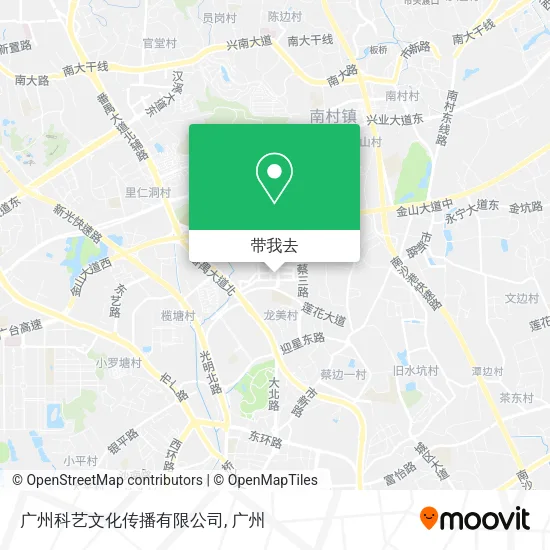 广州科艺文化传播有限公司地图