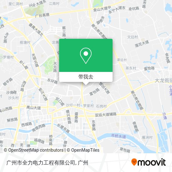 广州市全力电力工程有限公司地图