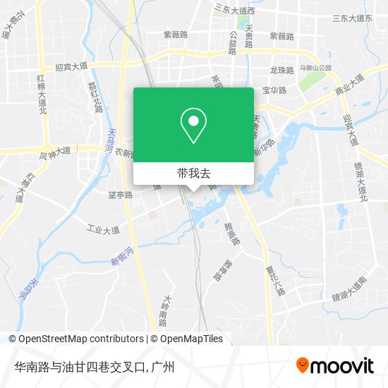 华南路与油甘四巷交叉口地图