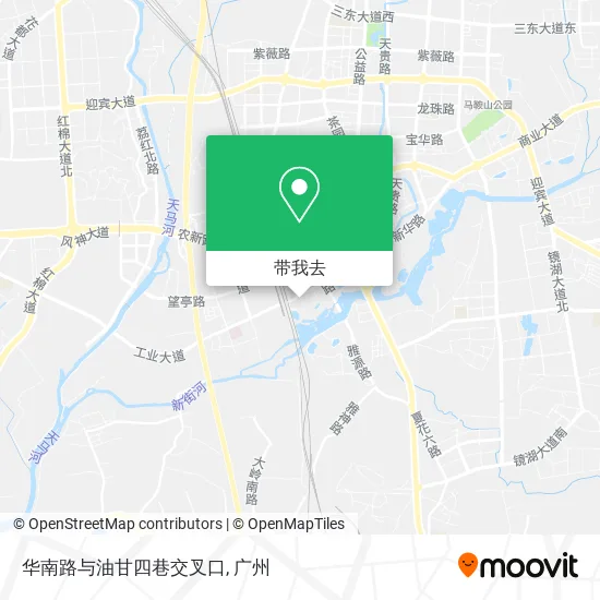 华南路与油甘四巷交叉口地图
