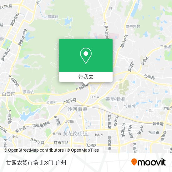 甘园农贸市场-北3门地图
