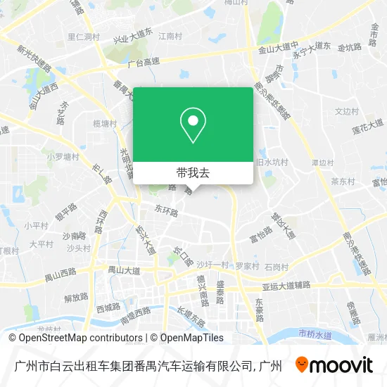广州市白云出租车集团番禺汽车运输有限公司地图