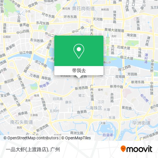 一品大虾(上渡路店)地图