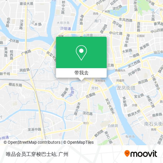 唯品会员工穿梭巴士站地图