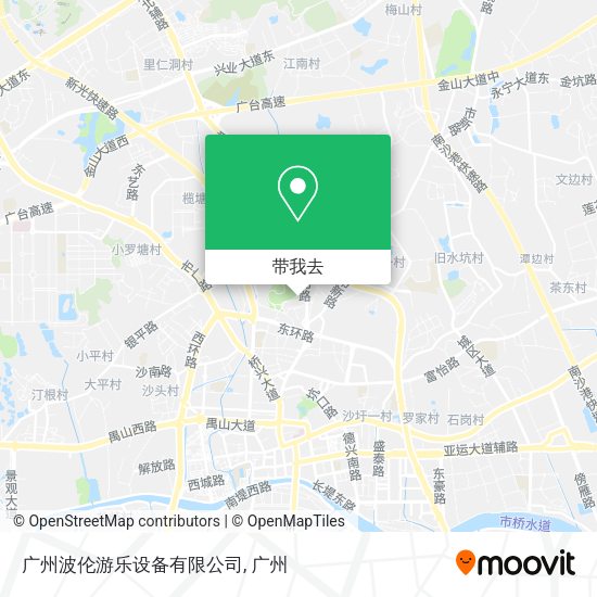 广州波伦游乐设备有限公司地图