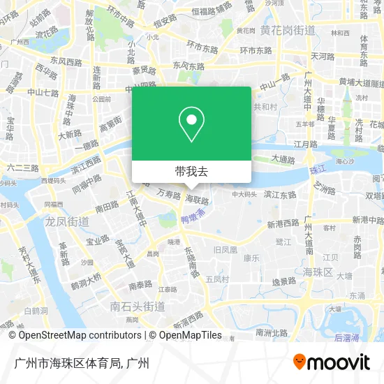 广州市海珠区体育局地图