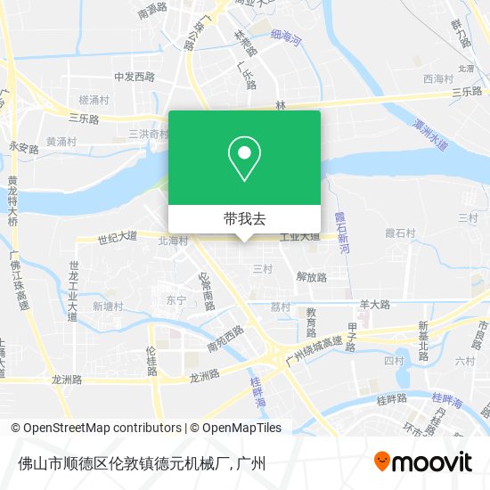 佛山市顺德区伦敦镇德元机械厂地图