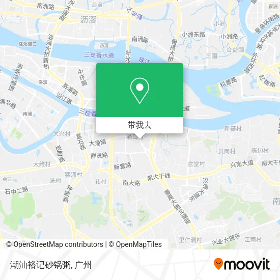 潮汕裕记砂锅粥地图