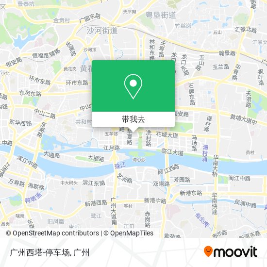 广州西塔-停车场地图