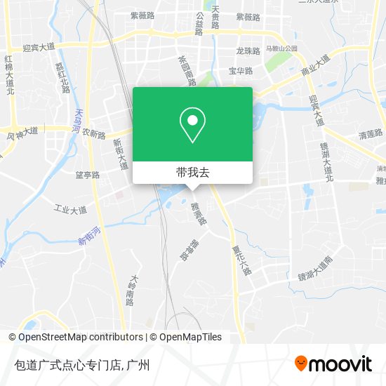 包道广式点心专门店地图