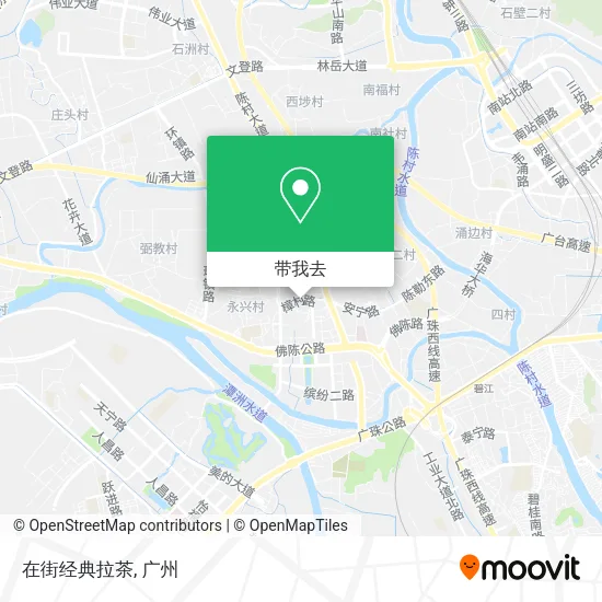 在街经典拉茶地图