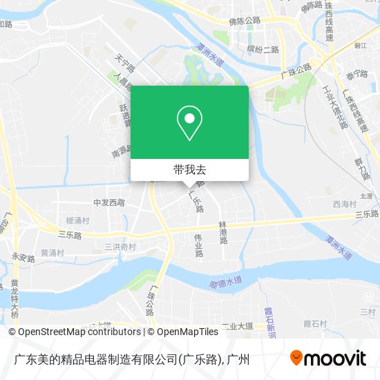 广东美的精品电器制造有限公司(广乐路)地图