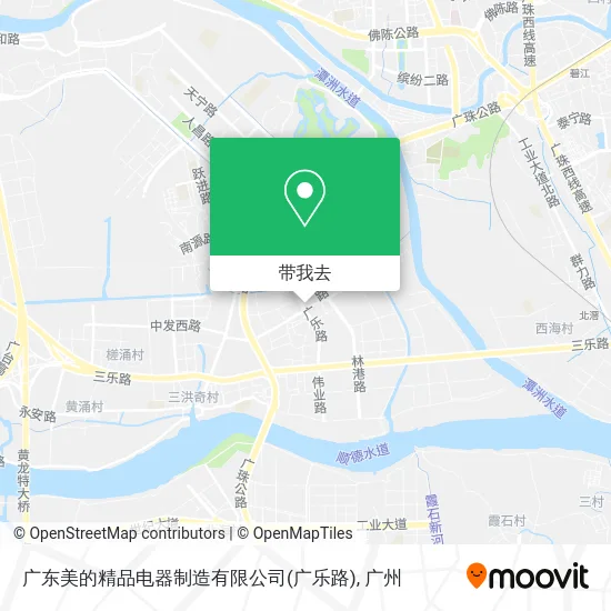 广东美的精品电器制造有限公司(广乐路)地图