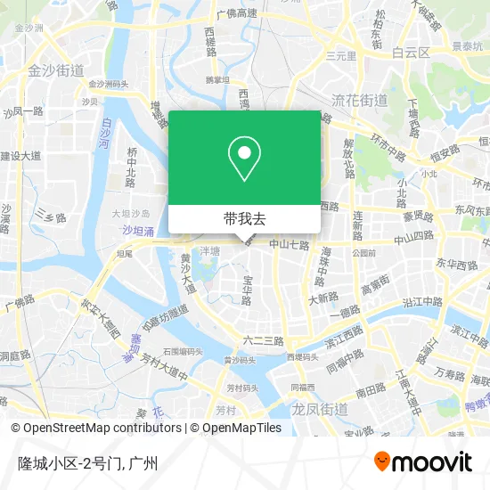 隆城小区-2号门地图