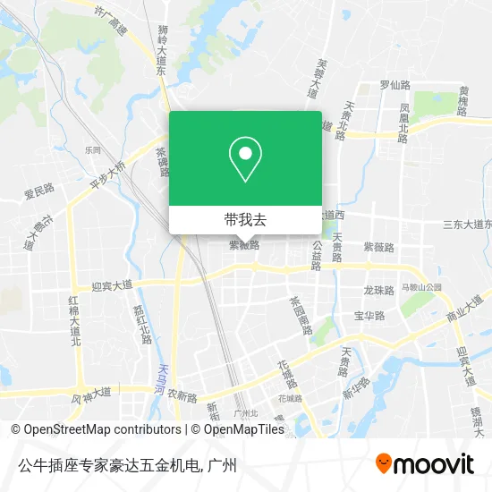 公牛插座专家豪达五金机电地图