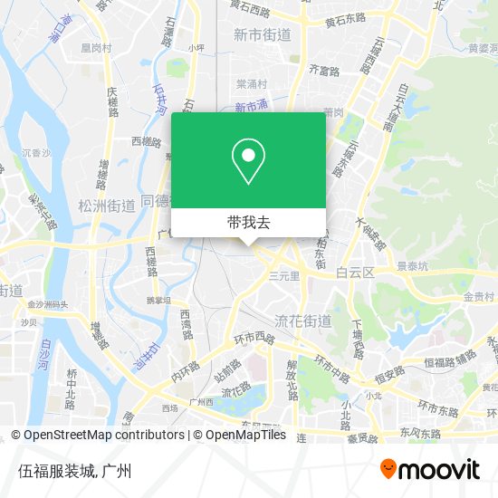 伍福服装城地图