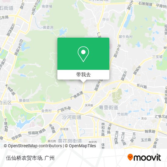 伍仙桥农贸市场地图
