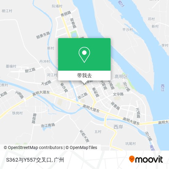 S362与Y557交叉口地图