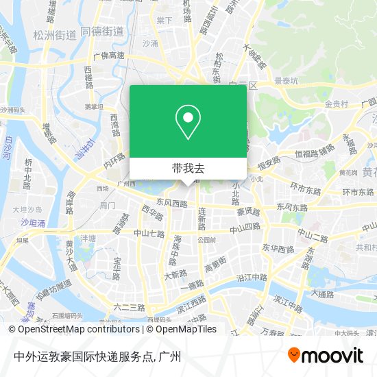 中外运敦豪国际快递服务点地图