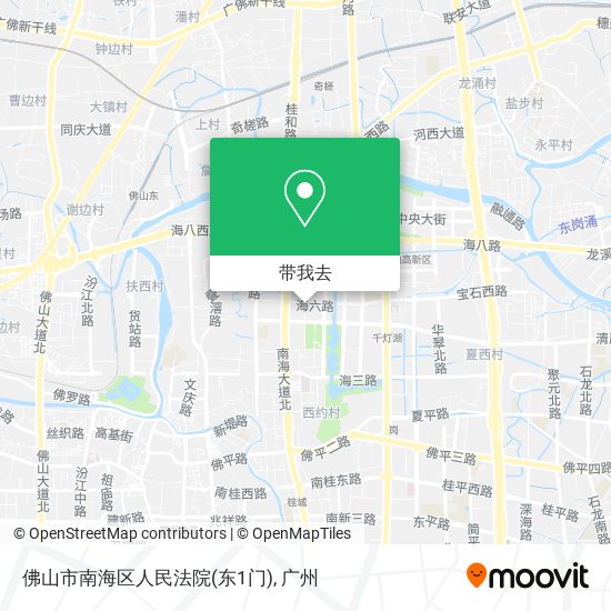 佛山市南海区人民法院(东1门)地图