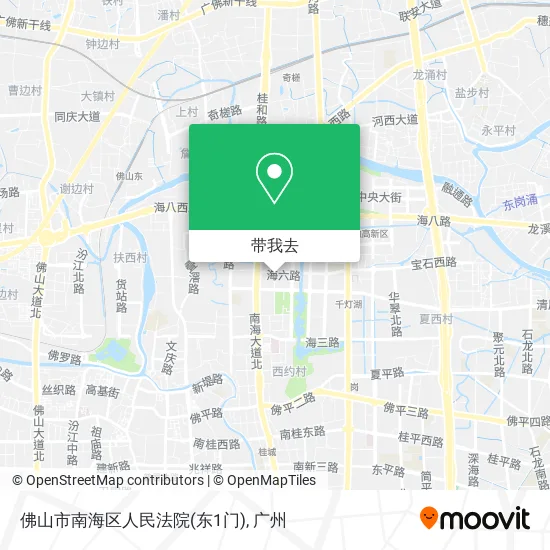 佛山市南海区人民法院(东1门)地图
