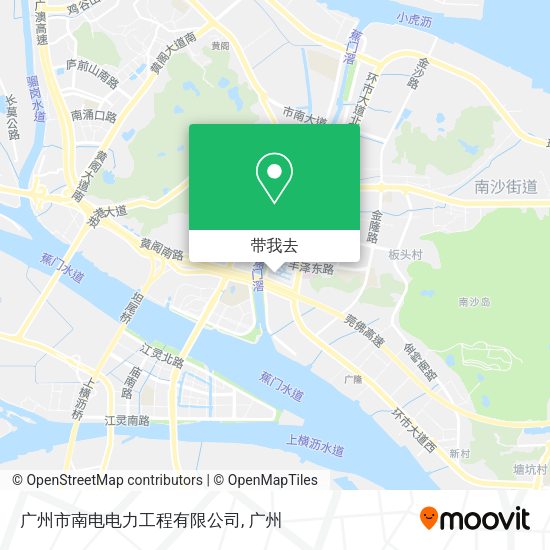 广州市南电电力工程有限公司地图