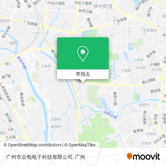 广州市众电电子科技有限公司地图