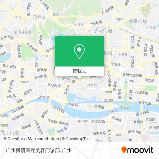 广州博研医疗美容门诊部地图