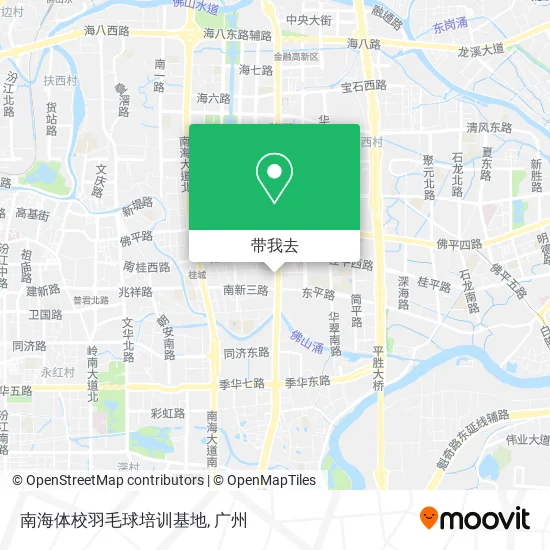 南海体校羽毛球培训基地地图