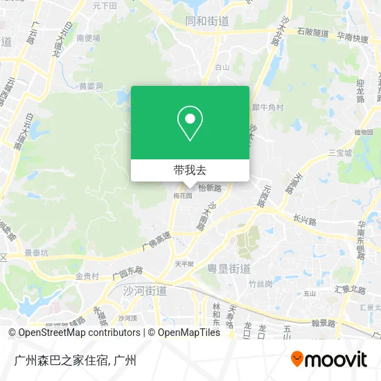 广州森巴之家住宿地图
