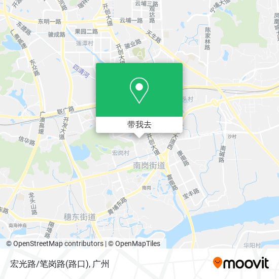 宏光路/笔岗路(路口)地图