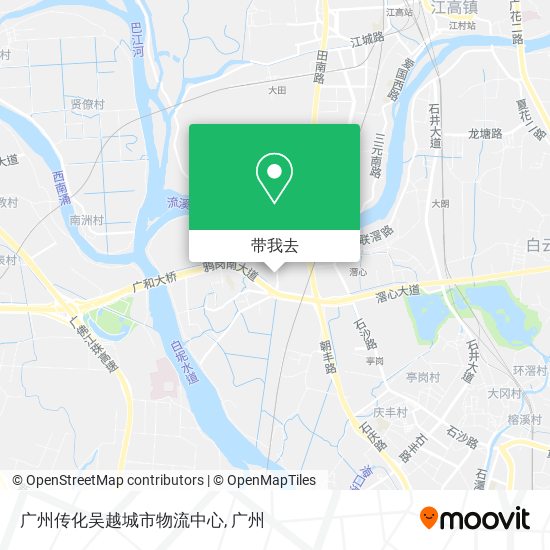 广州传化吴越城市物流中心地图