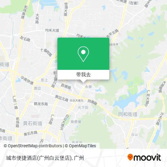 城市便捷酒店(广州白云堡店)地图
