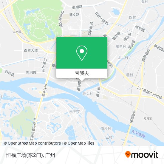 恒福广场(东2门)地图
