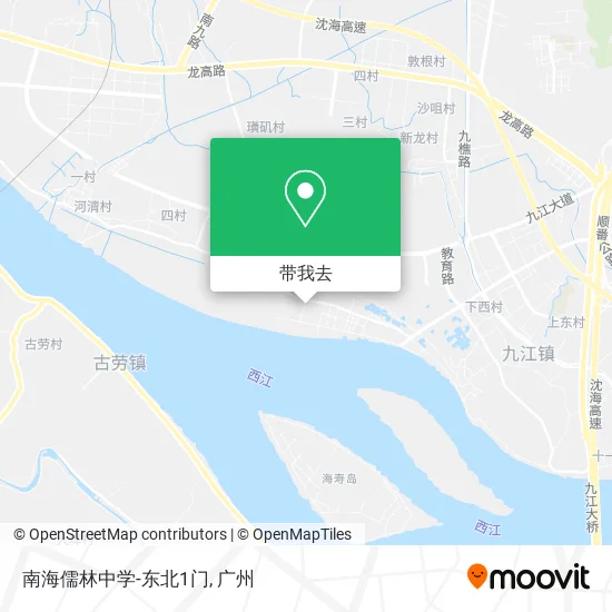 南海儒林中学-东北1门地图