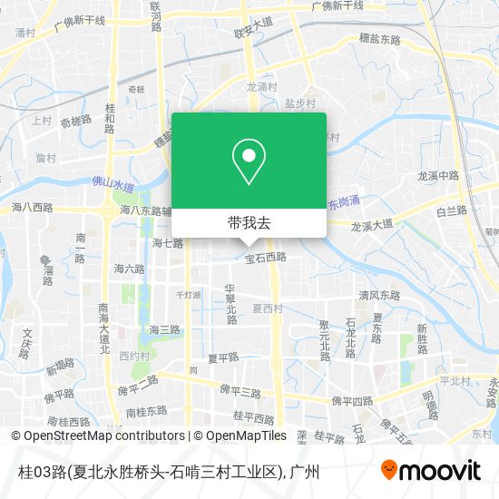 桂03路(夏北永胜桥头-石啃三村工业区)地图