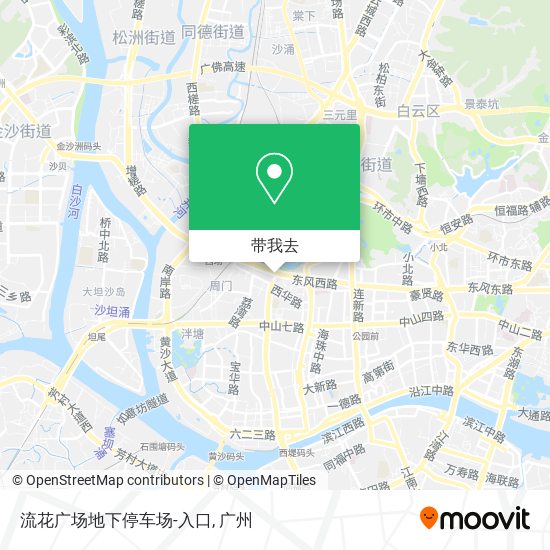 流花广场地下停车场-入口地图