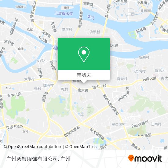广州碧银服饰有限公司地图