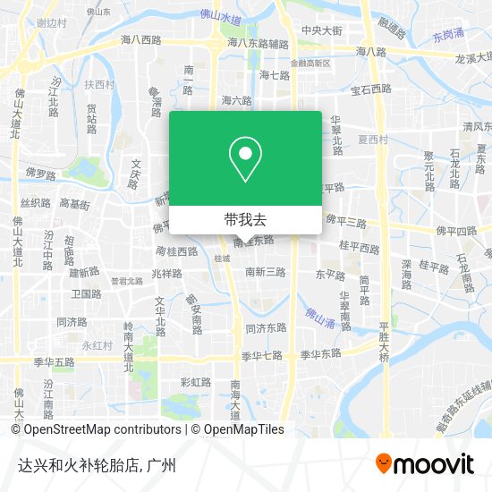 达兴和火补轮胎店地图