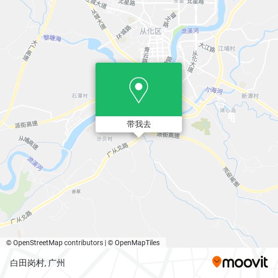 白田岗村地图