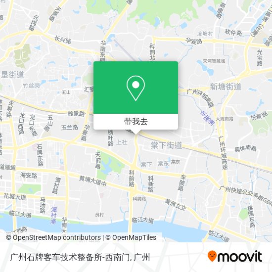 广州石牌客车技术整备所-西南门地图