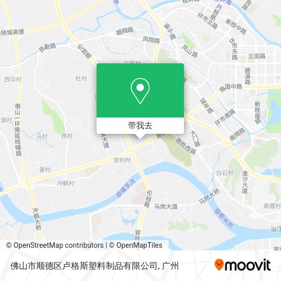 佛山市顺德区卢格斯塑料制品有限公司地图