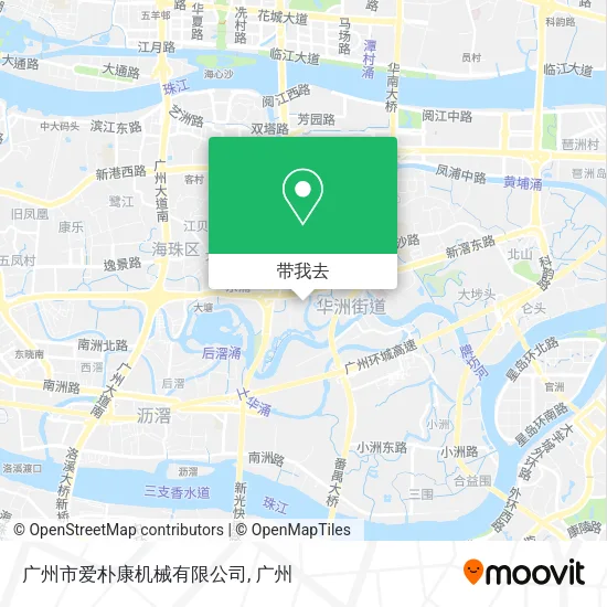 广州市爱朴康机械有限公司地图