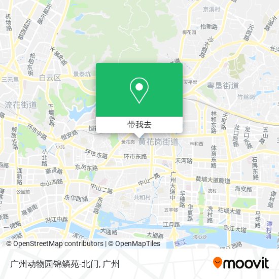 广州动物园锦鳞苑-北门地图