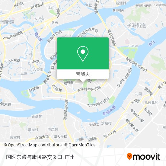 国医东路与康陵路交叉口地图