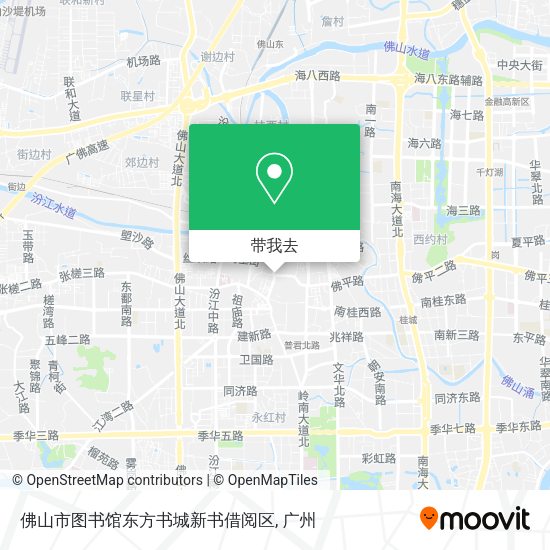 佛山市图书馆东方书城新书借阅区地图