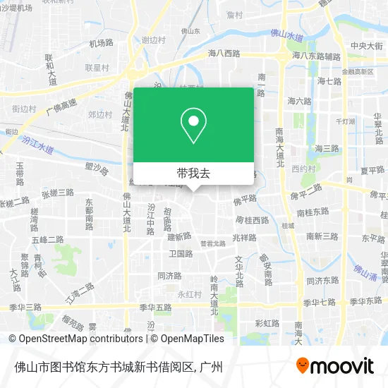 佛山市图书馆东方书城新书借阅区地图